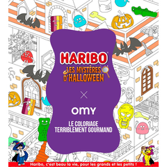 Coloriage poster géant Halloween OMY x Haribo